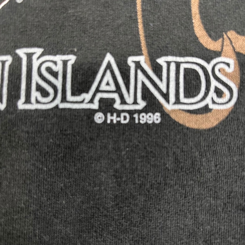 Vintage 1996 Harley-Davidson Maui Hawaii T-Shirt Black Mens Lg. Harley Paradise - Picture 3 of 8